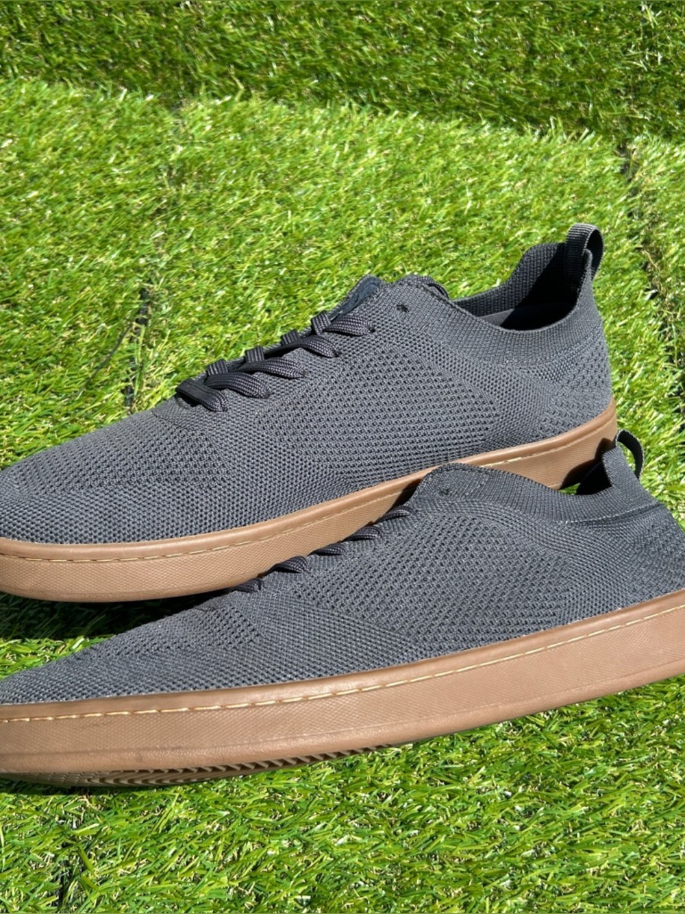 SUAVS The Zilker Gum Mens Gray Knit Comfort Lace Up Sneakers Size US 13 EUR 46